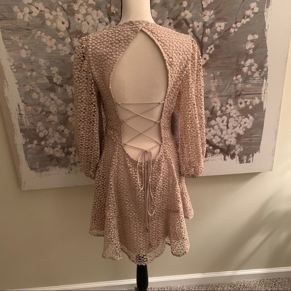 Free People Kaya Sequin Lace Dress - Picture 9 of 12